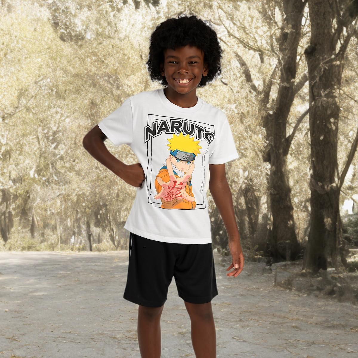 Bioworld Naruto Boys 3-Pack Set - Includes Two Tees and Mesh Shorts - Image 8