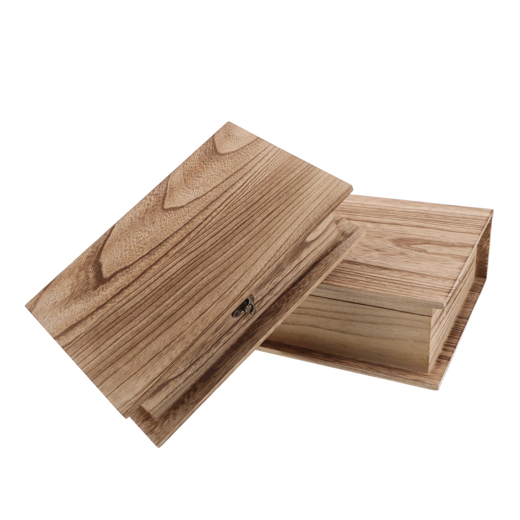 Cabilock 2 Piezas Caja De Madera Para Guardar La Biblia Organizador Clásico De Madera Caja De Recuerdos Para Estudio Dormitorio Decoración