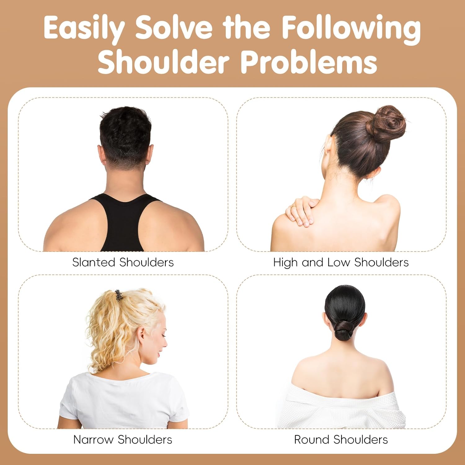 Shoulder Pads for Women, 2 Pair Silicone Shoulder Enhancer Push-up Pads for Boost Comfort and Posture - Invisible Breathable Anti-Slip Enhancer for Dress & T-Shirt & Sweater, Transparent - Image 6