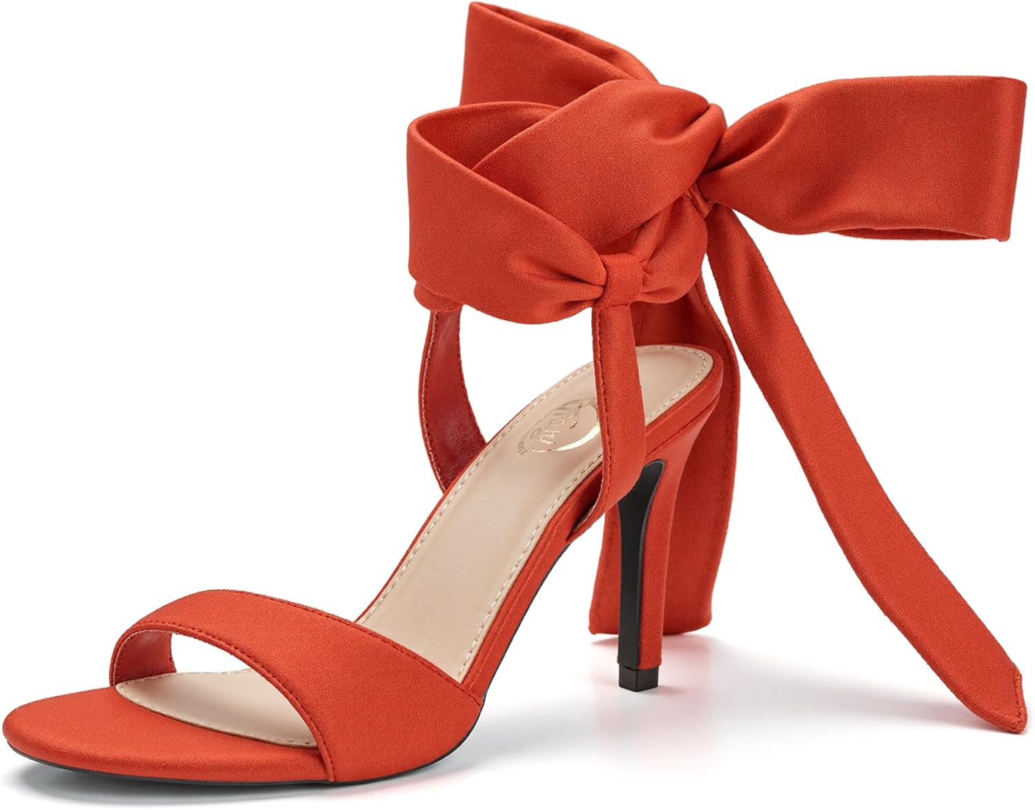 Trary Pink Purple Nude Red Black Heels for Women, Lace Up Chunky Heels for Women, Strappy Heels for Women Sandals, High Platform Stripper Heels, Comfortable Wide Width Tie Up Heels 3 Inch Open Toe