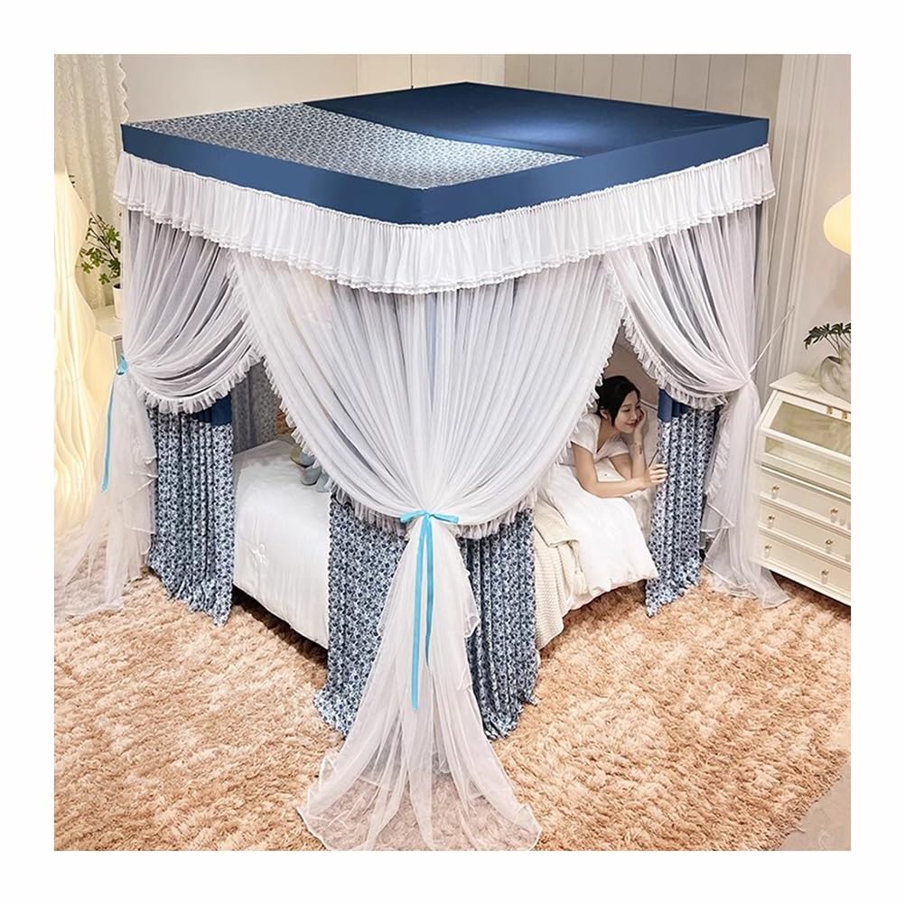 Zanzariera a baldacchino per letti, tende decorative in rete per letti singoli e matrimoniali, protezione e stile tutto l'anno, ideale per la camera da letto delle ragazze, disponibile in 120/150/180