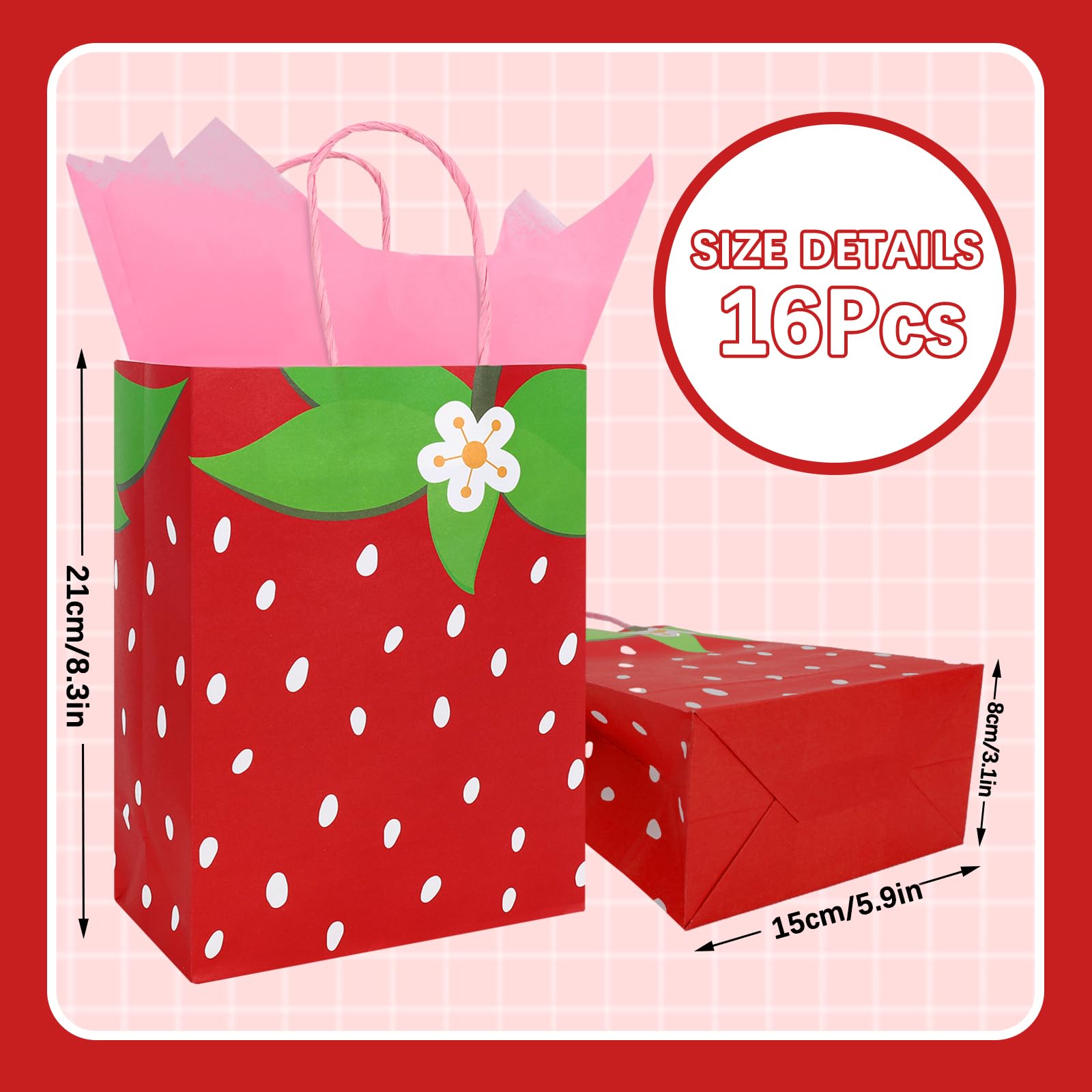 Amscan Crafty Christmas Sac Cadeau Géant En Plastique Rouge/blanc