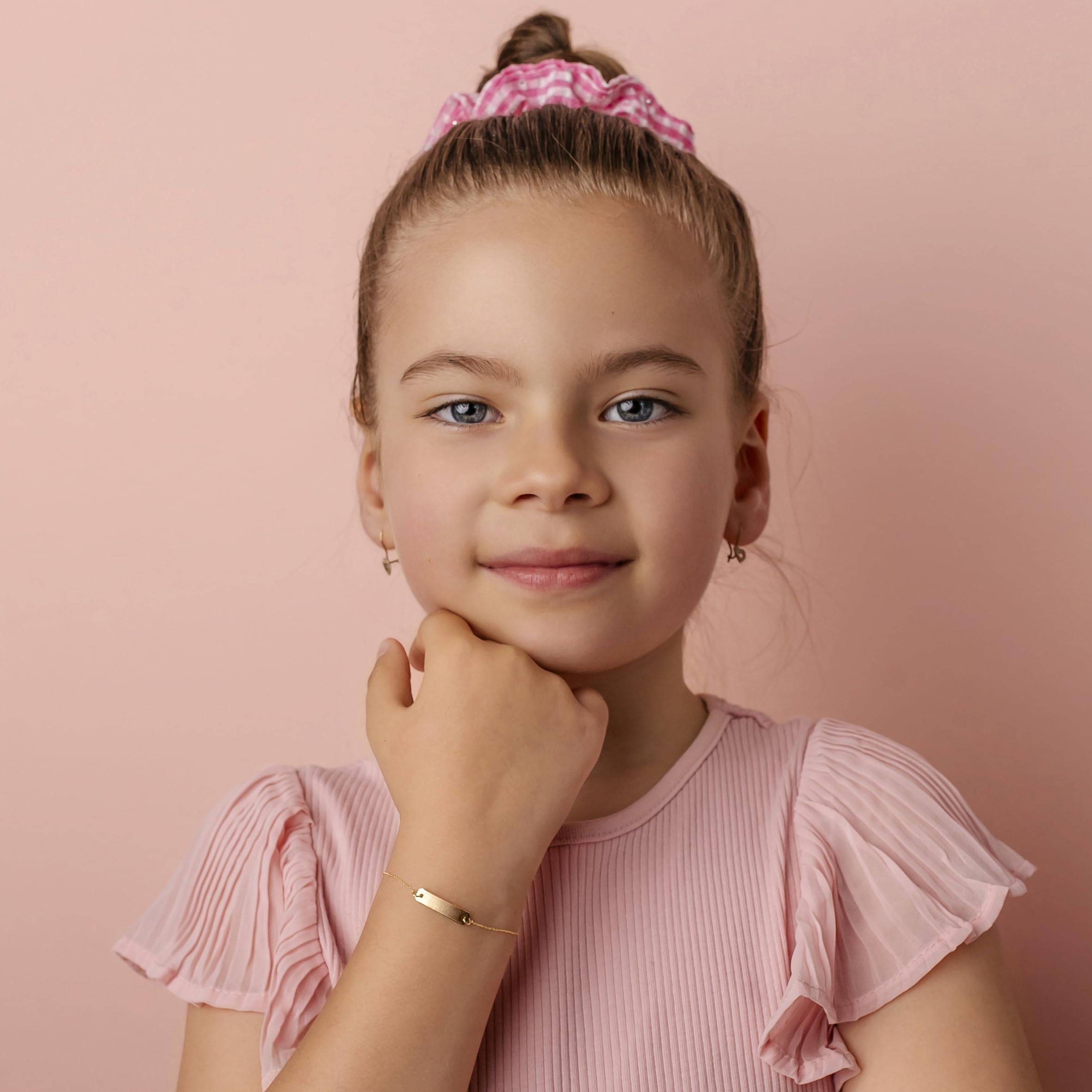Sakrami Bracciale in Oro Bambino o Bambina Kids Collection + Gioiello con scatola Personalizzata + Idea Regalo per Bambina e Ragazzina per Nascita, Battesimo e Comunione Occasioni Speciali