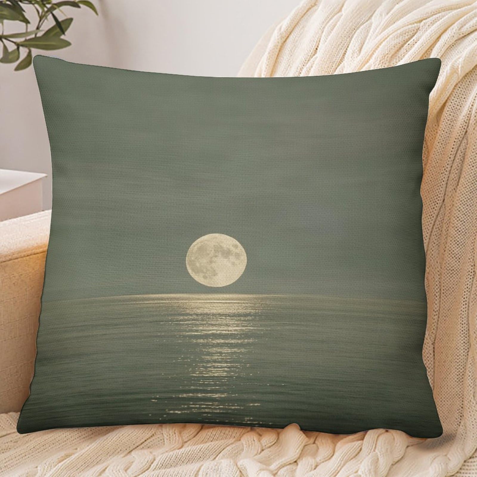 Fekiloot Style Green Sunset Pillowcase Pillow Sham Pillow Case