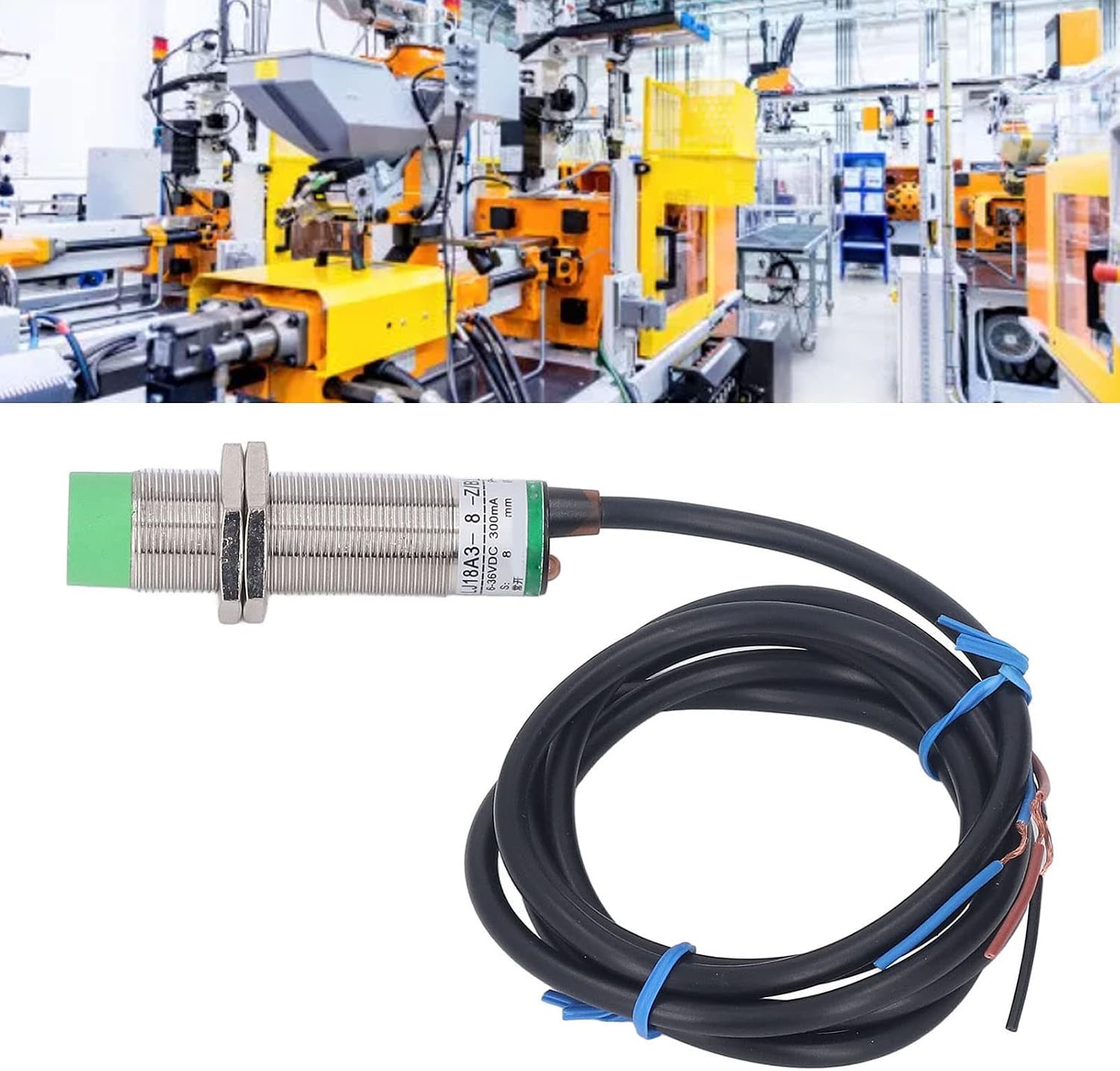 LJ18A3 8 Z BY 5 Pcs Inductive Proximity Sensor, Aluminum Alloy PNP Normally Open Short Circuit Protect Proximity Switch, Proximity Sensor Kit