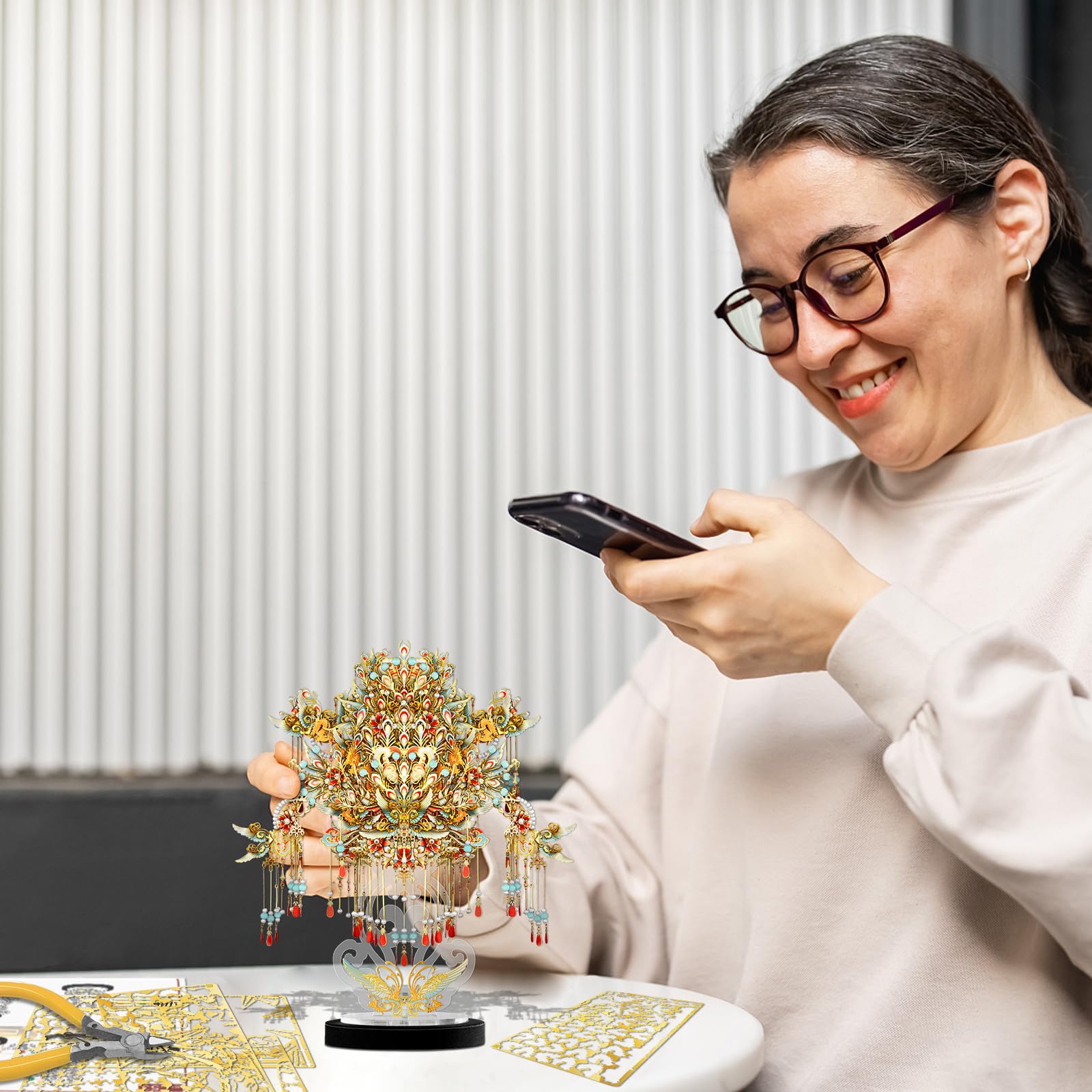 Amazon.co.jp: Piececool ステンレススチール 3Dパズル 古代中国の王冠