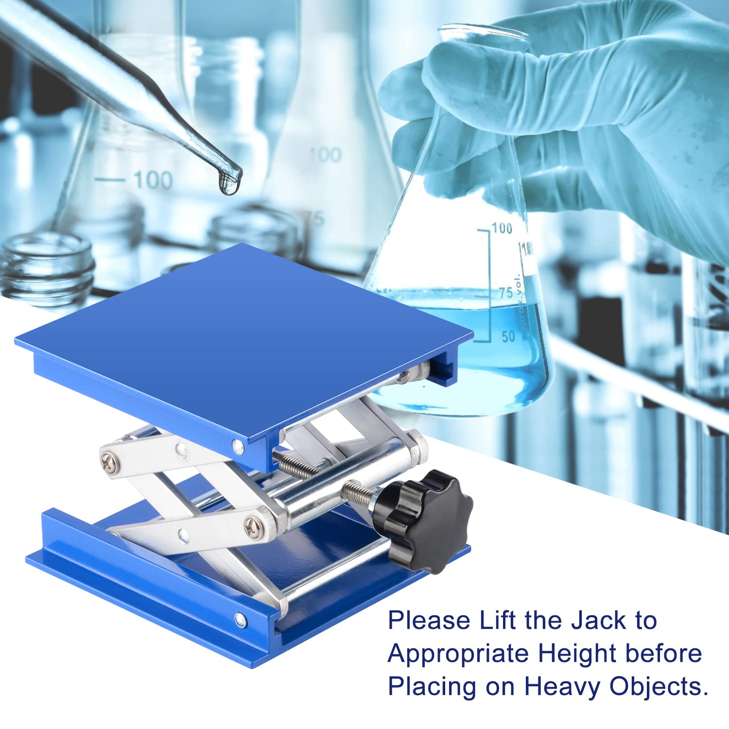 Supporto Sollevatore In Ossido Di Alluminio - 100x100mm, Altezza Regolabile Fino 160mm, Portata 5kg - Foto 8