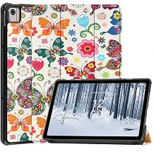 Nokia T21 Tablet Case 10.4 Inch, PU Leather Case, Smart Case, Nokia T21 Cover, Tri-Fold Bracket Function, Beautiful, Ultra Lightweight, Ultra Thin, Shockproof, Dustproof, Scratchproof, Anti-Fingerprint, Full Protective Cover, Nokia T21 Case Butterfly | PU