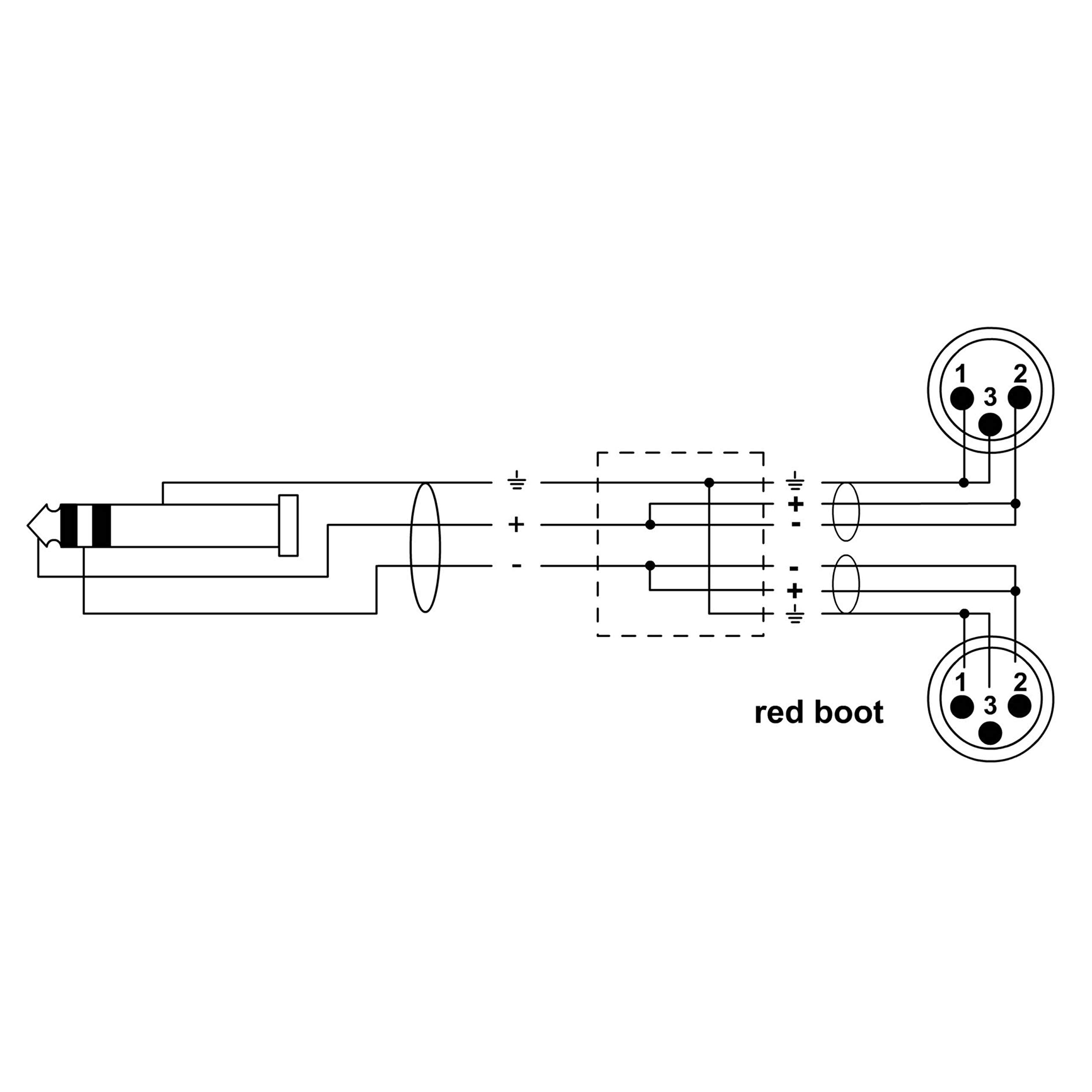 Cordial CFY 1.5 WMM-LONG Y-Audio Cable XLR male 1,5m Rean - Kabel insertowy