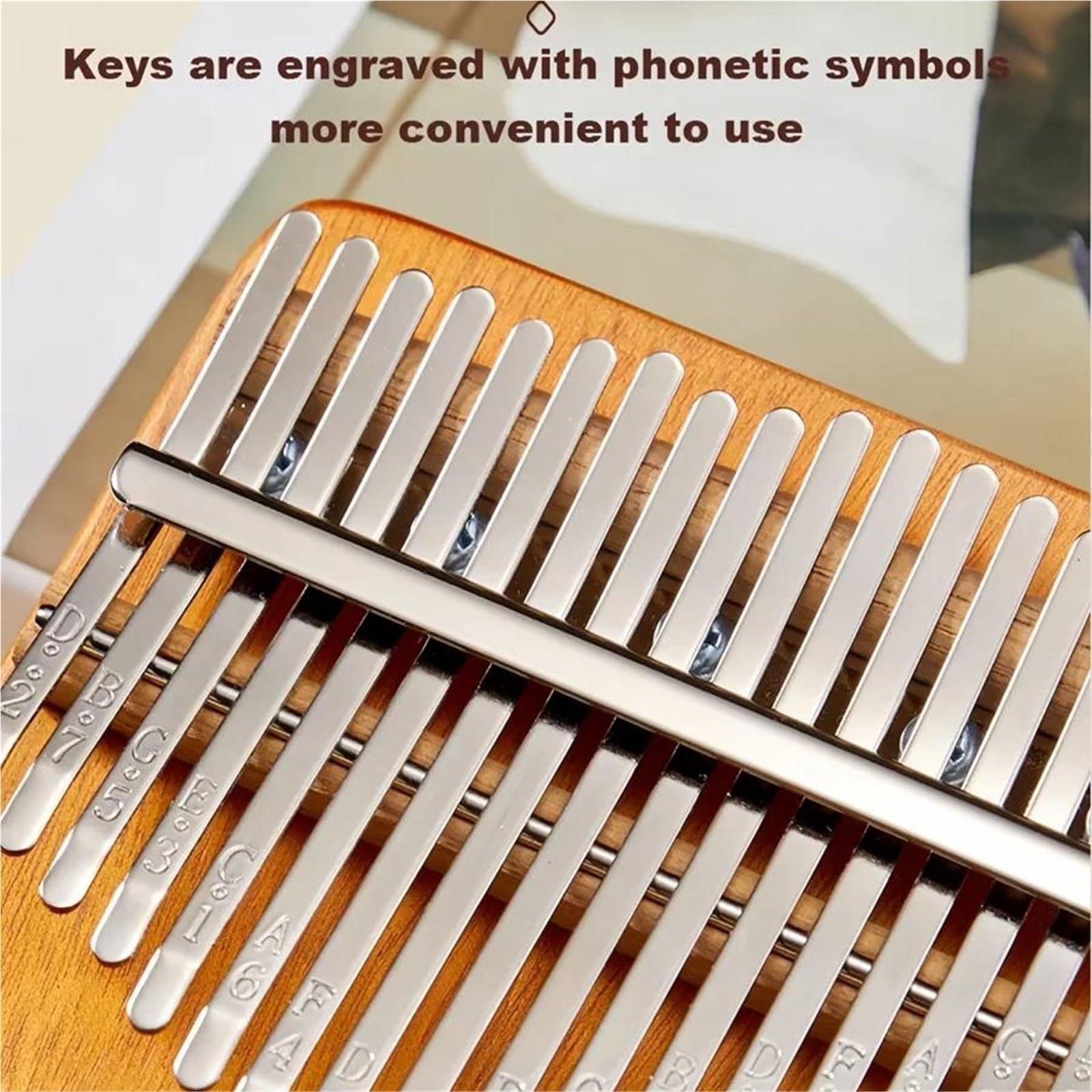 Kalimba 17 key Kalimba with Gradient Color and Tuning Hammers