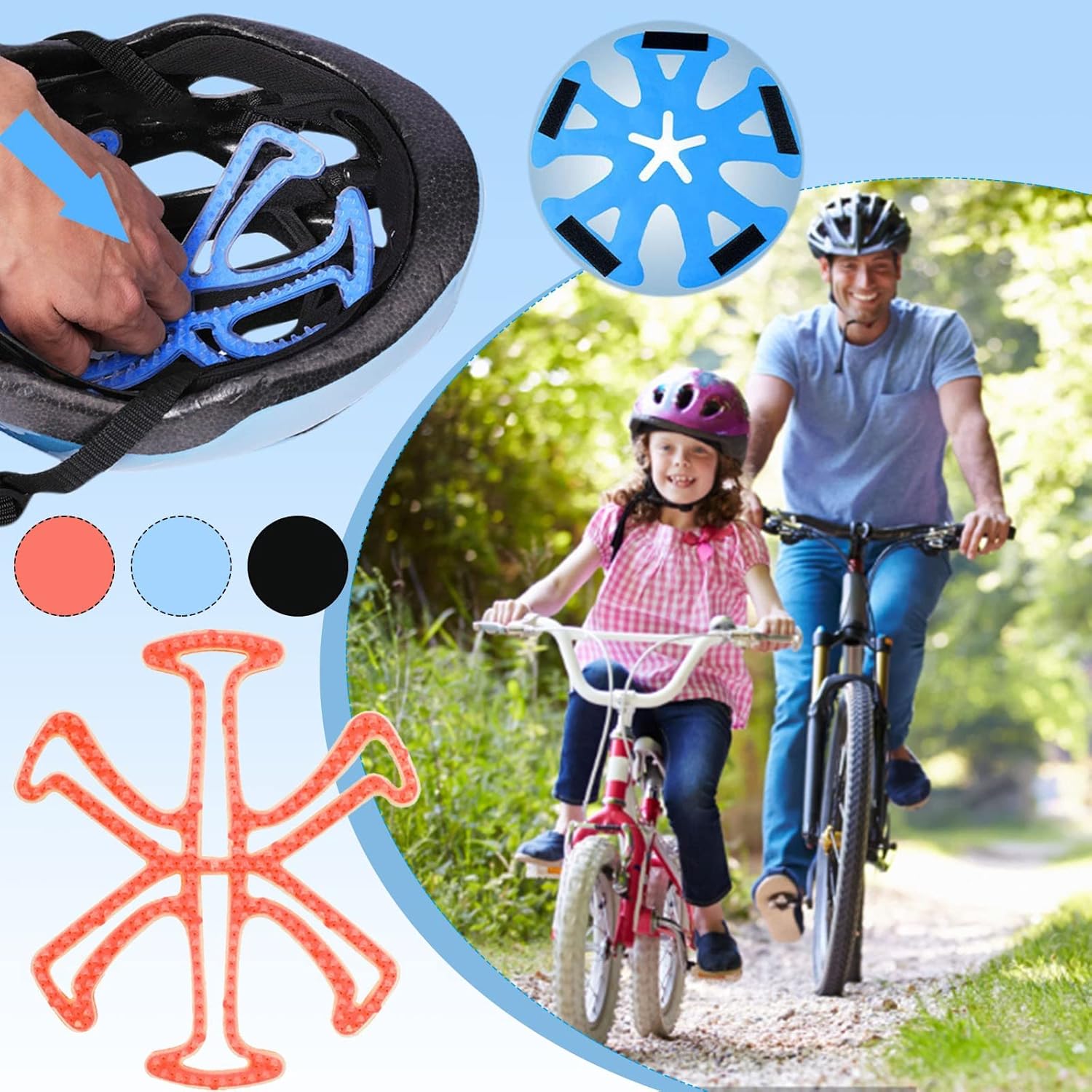 Helmet Liner Bicycle Helmet Pad Silicone Helmet Pad