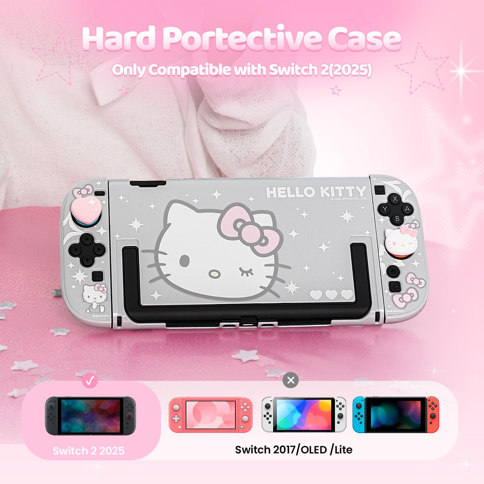 Kuitmor Funda protectora de policarbonato para Switch 2, funda protectora dura antiarañazos para Switch 2025 - HLK - 2