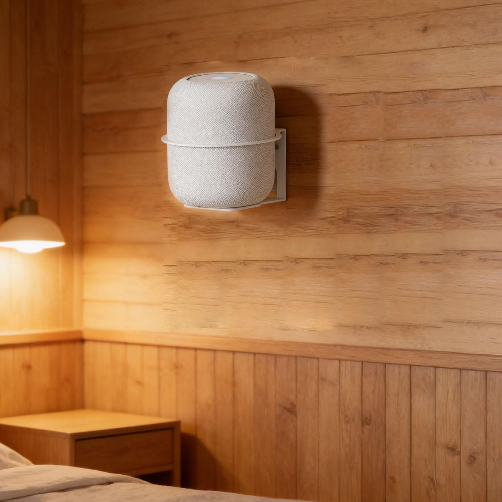 Soporte universal de pared para caja de sonido con configuración y aspecto elegante, opción de acabado blanco o negro