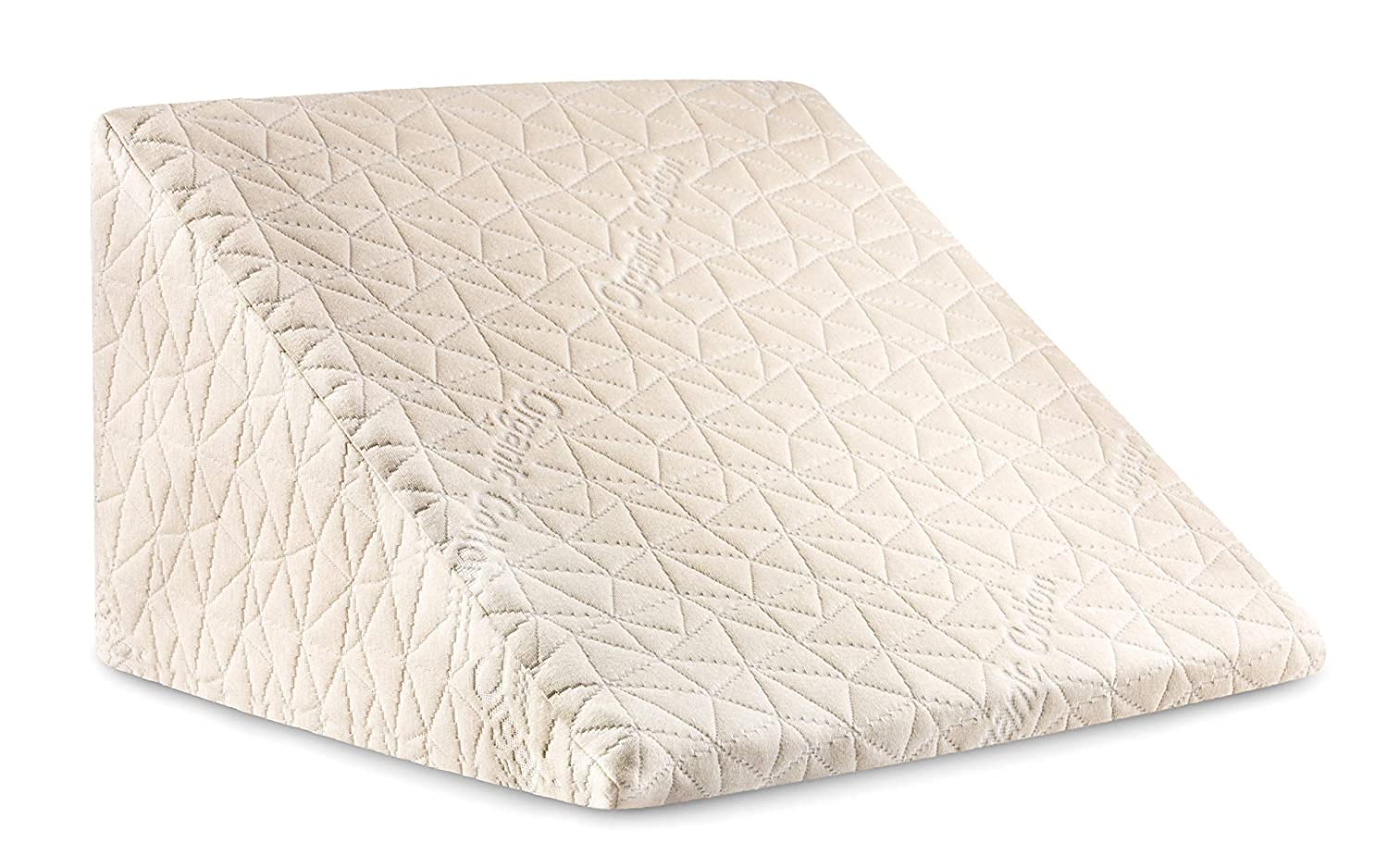 Memory Foam Orthopaedic Soft Bed Wedge Acid Reflux Support Firm Pillow for Sleeping, Leg Elevator, Back & Neck Pain Relief, Pregnancy with Organic Cotton - (18" x 17.5" x 11")