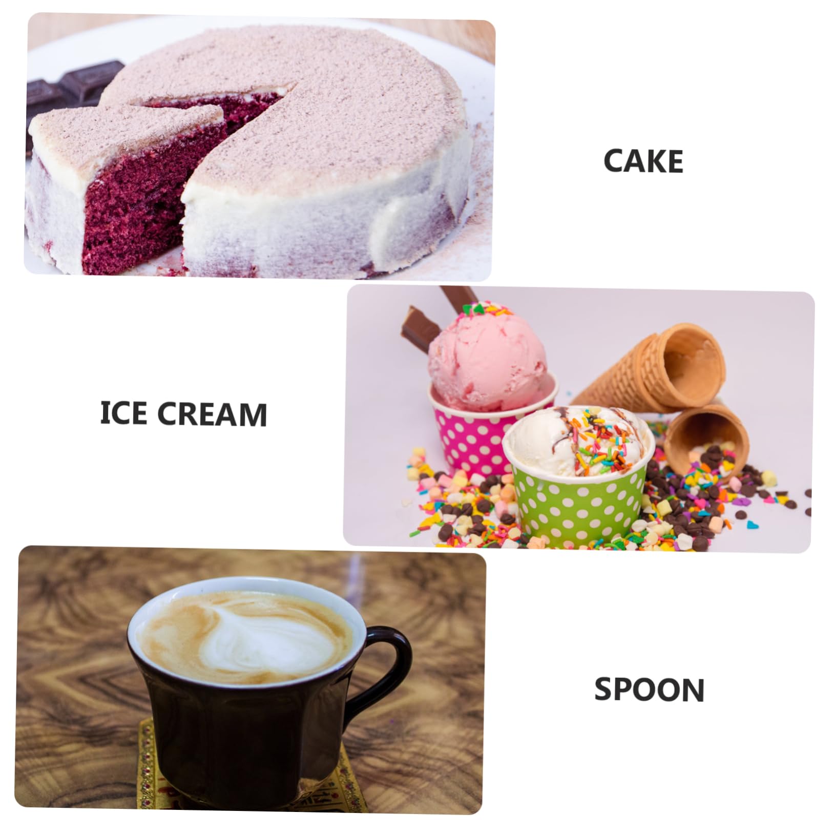12piezas Cucharas De Concha Natural Para Café Cucharas Para Postres y Helados Para Mezclar Bebidas y Servir Dulces Casa