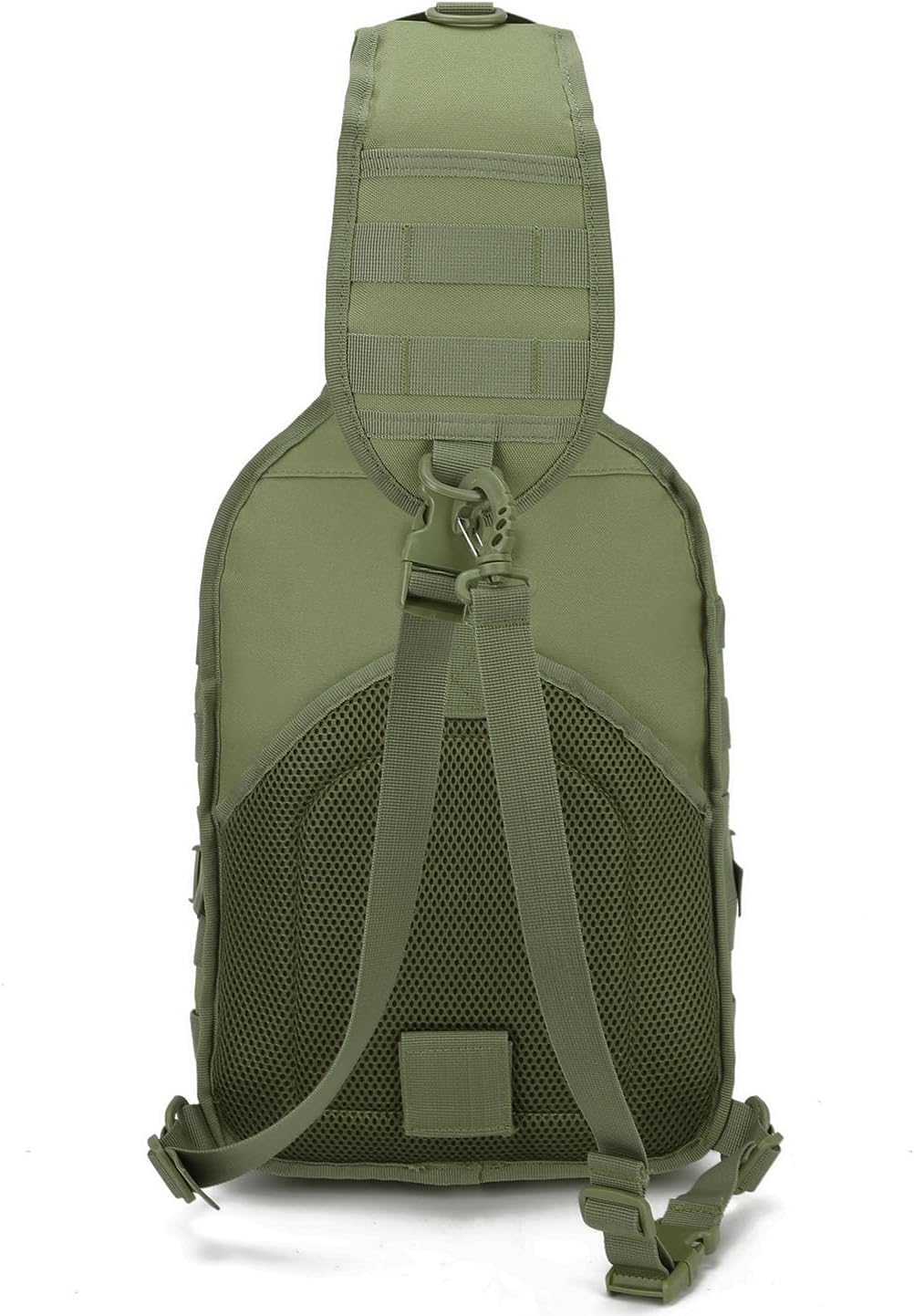 Tactical Sling Bag Backpackfor Men, Military Rover Shoulder Pack, EDC Molle Assault Range Bag (Green) - Image 3