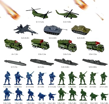 TALGIC Army Men Playset for Boys Age 4-12