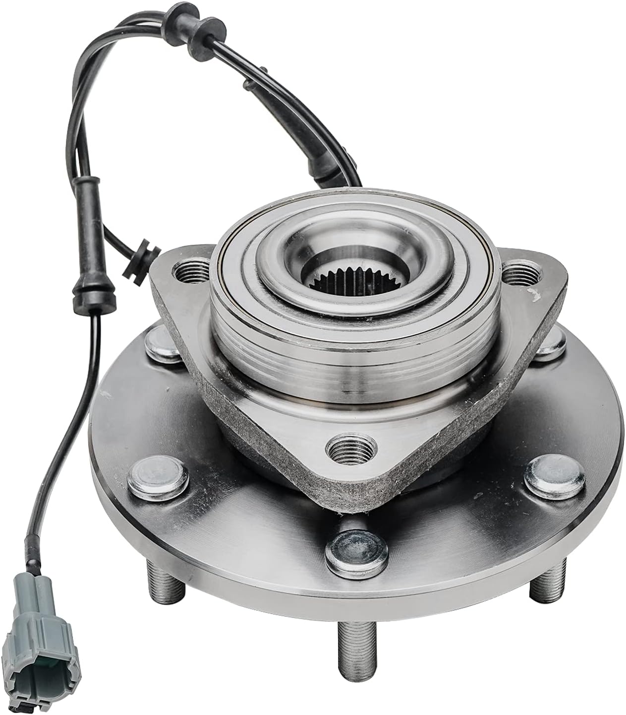 Detroit Axle - 2 Front Wheel Bearing Hubs Assembly for 2004-2007 Nissan Titan, 2005-2007 Nissan Armada, 2004-2007 Infiniti QX56, 2004 Nissan Pathfinder Armada, 2004 Nissan Pathfinder, 6 Lugs w/ABS
