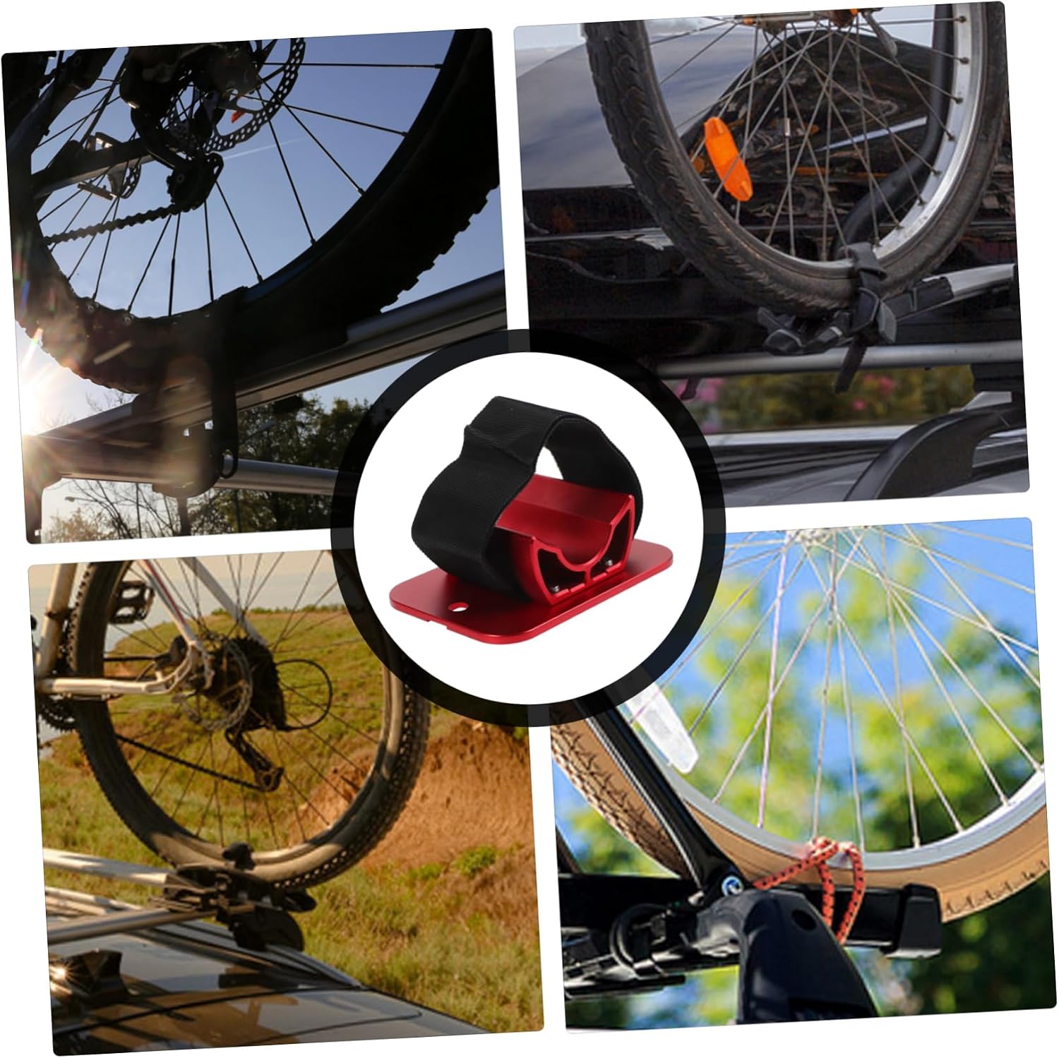 Hemoton Car Rack Mount Clip for Bicycle Rear Fixator Clamp for Car Luggage Rack Compatibility for Various Bicycle Easy Installation High-Strength Design