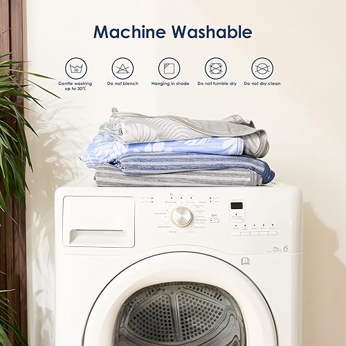 Miniatura 7 de VK VKLIVING Q-Max - Manta refrescante para durmientes acalorados, transpirables de verano Q-Max 0.5 Arc-Chill para sudores nocturnos, mantas