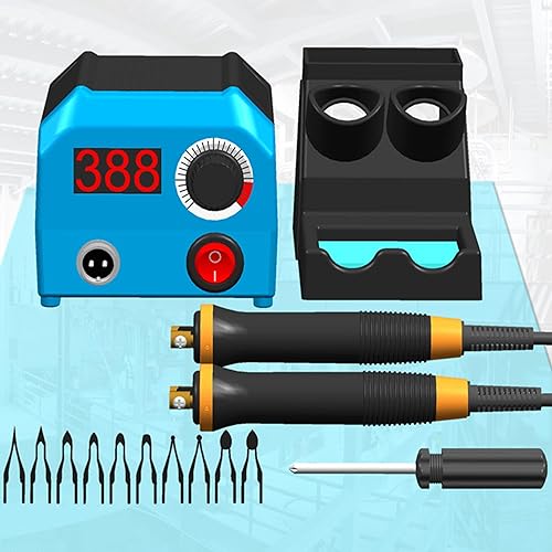 Kit de quemado de madera, perillas de temperatura ajustable, máquina de pirografía de madera, kit de herramientas con 20 puntas de pirografía para