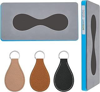 SUPERDANT Large Keychain Leather Cutting Dies Key Rings Wooden Die Cutting Ornament Die Cutter Key Holder Fob Dies Cuts for DIY Crafts DIY Making Leather Organizer for Men Women