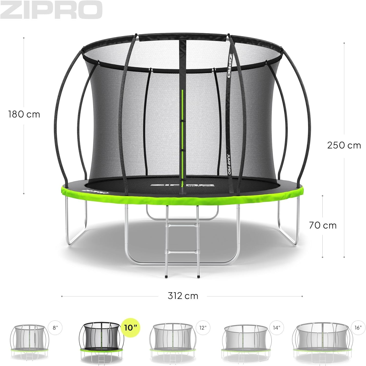 Trampoline Dimensions Diagram