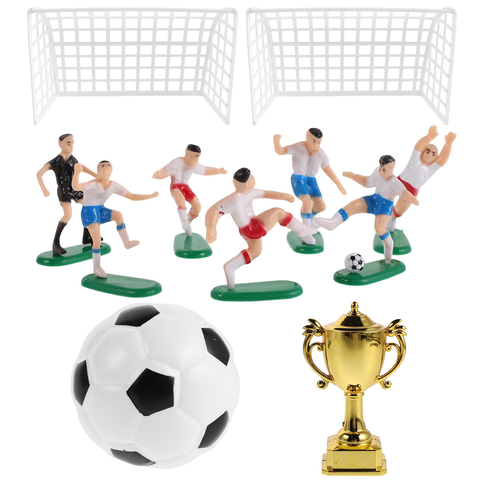 TOYANDONA Football Cake Decorations, Player Toppers for Birthday Cakes