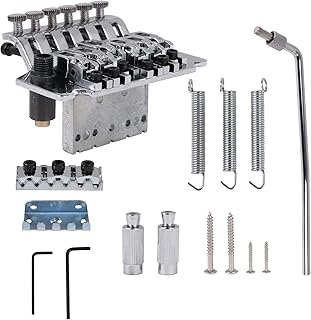 Yibuy 楽器用 フロイドローズブリッジ クローム