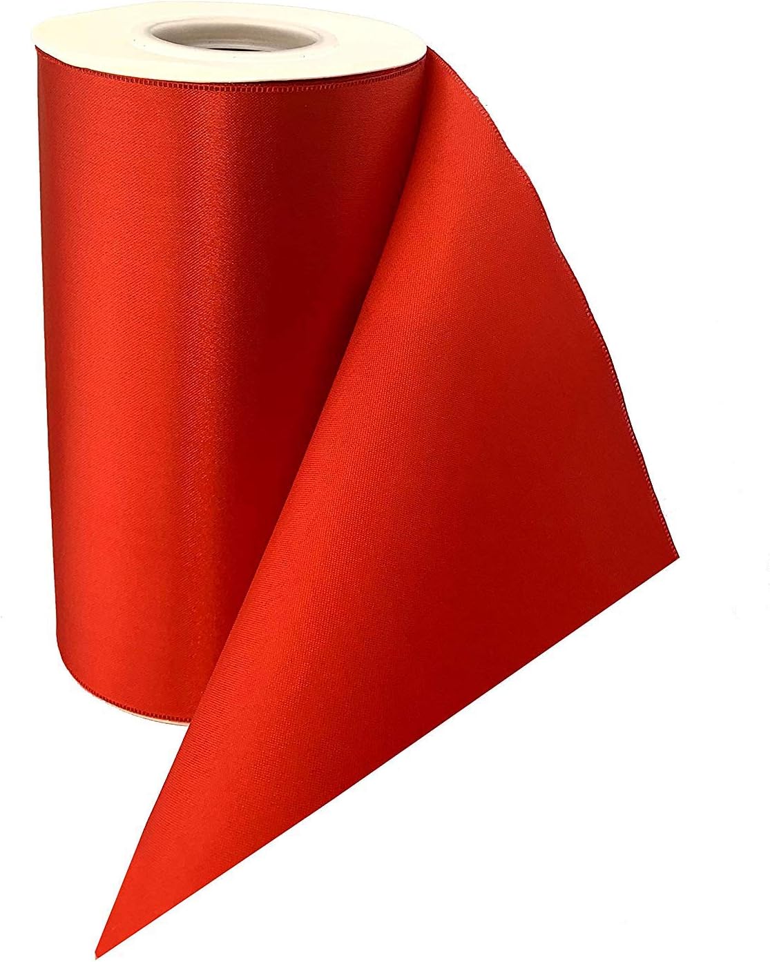 Grand Opening Ceremony Red Ribbon - 6" x 25 Yards, Memorial Day, 4th of July, America 250 Anniversary, Double Wide, Satin, Valentine's Day, Mother's Day, Store Front, Indoor Display, Veterans Day