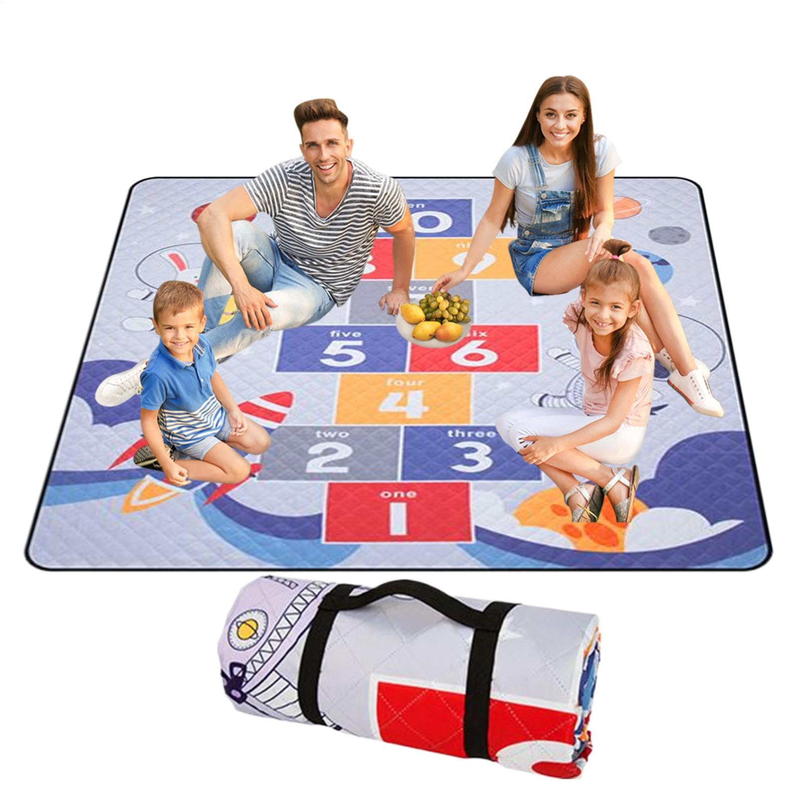 Tapis de pique-nique extérieur pliable épais fini l'herbe humide
