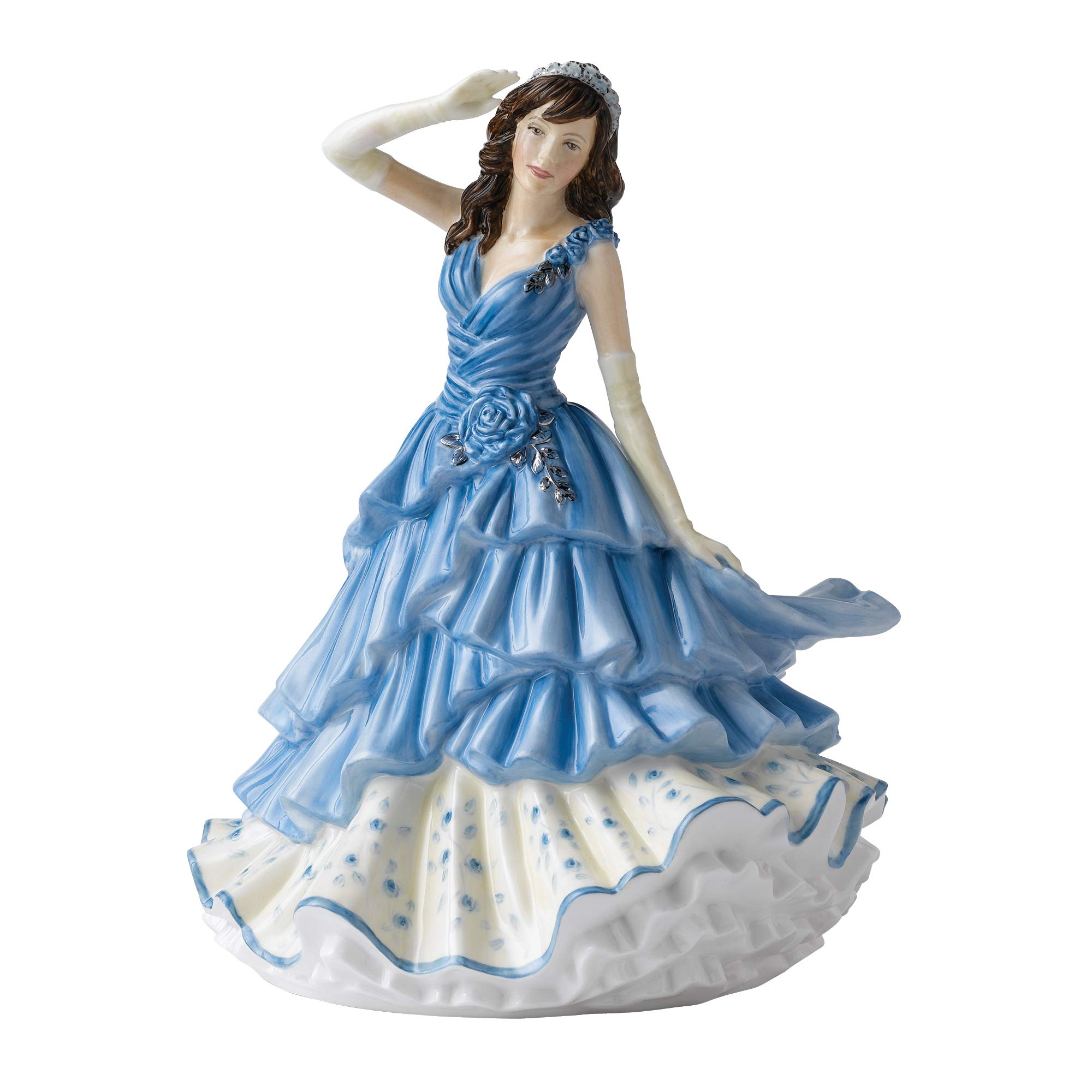Royal Doulton Women's Blue Pretty Joanne 22Cm