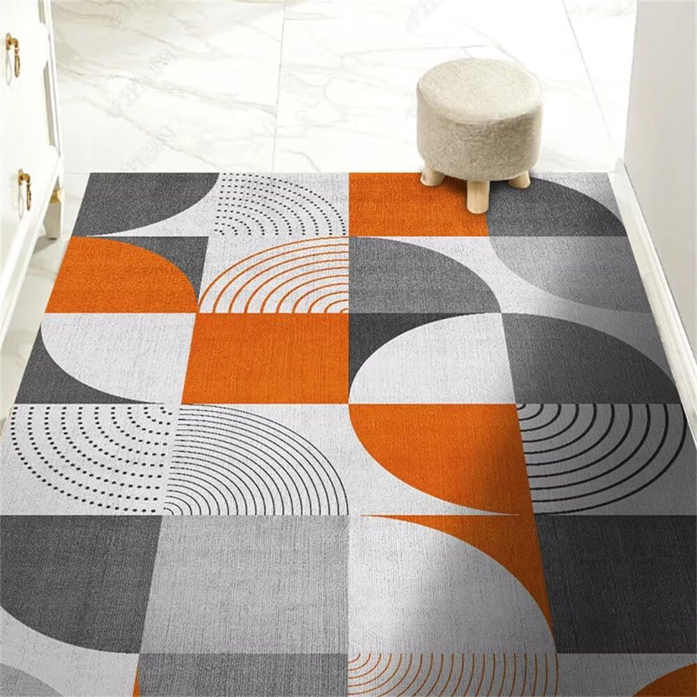 Tapis antidérapant à poils courts idéal pour le couloir et le salon moderne