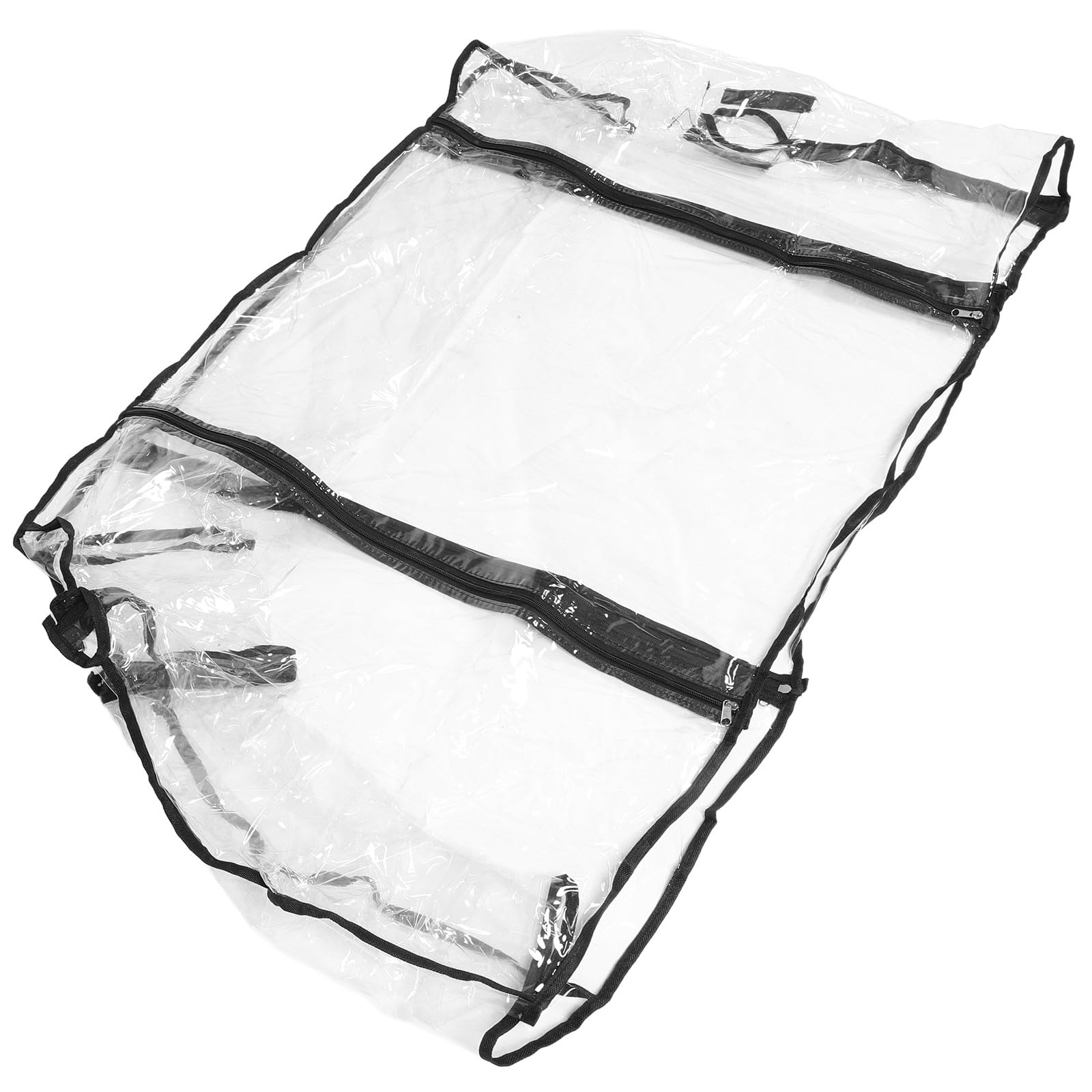 Regenschutz aus PVC für Gartenwagen und Campingwagen Verschleißfest und UV Beständig Transparente Wagenabdeckung für Outdoor und Camping