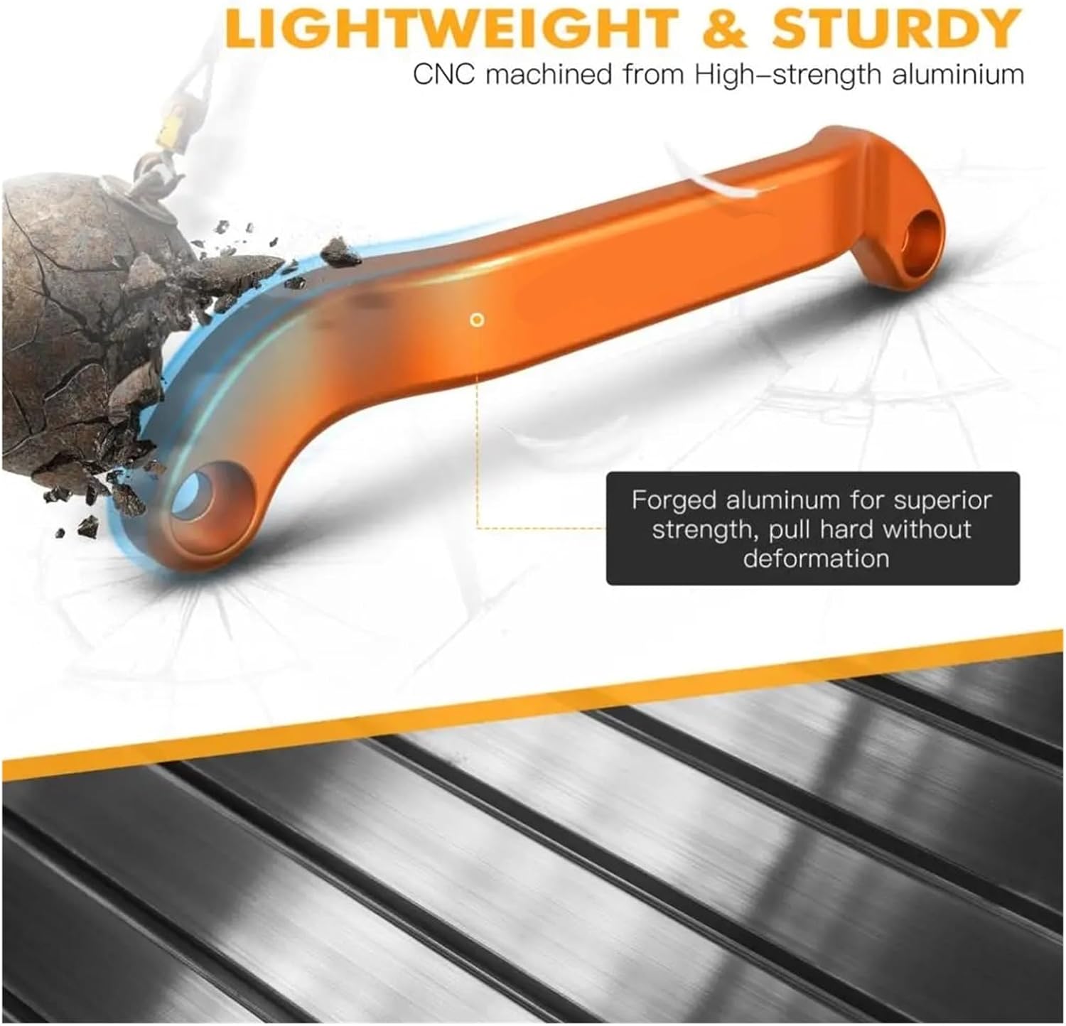 Kickstands Jiffy Stands Compatible with EXC 300 2024 Forged Aluminum Rear Grab Handle Bar EXC-F 350 450 XCW 2024 SX 125 XC 300 SX-F 450 XC-F 2023-2024(Orange)
