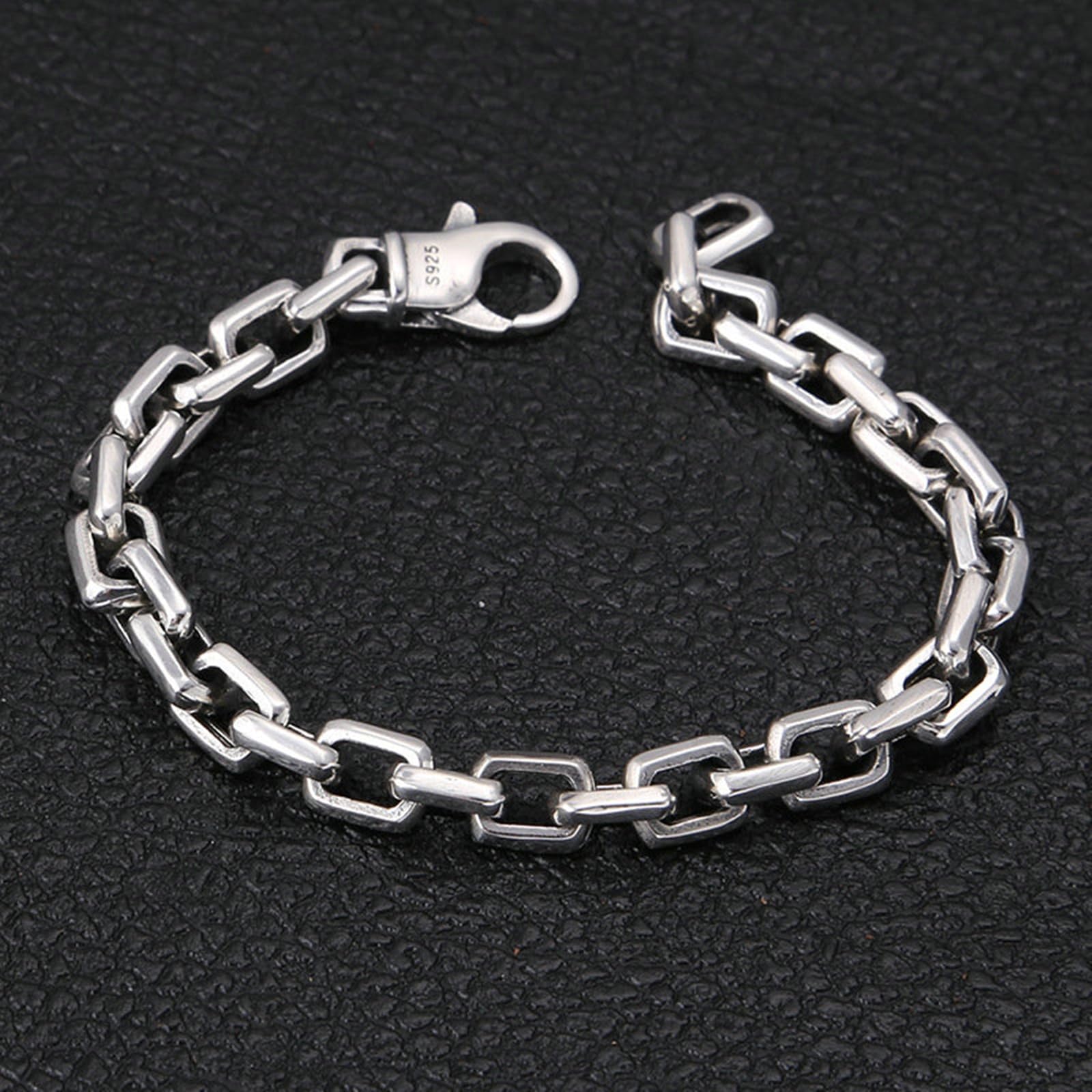 Bracelet Argent Homme 925 Bracelets Chaîne pour Homme