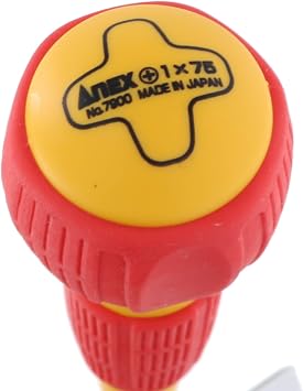 ANEX No. 7900 Screwdriver, Insulated, 1000 V, Slim Tip, Electrical Work, +1 x 75