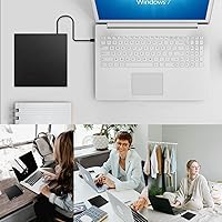 Vista 5 de YIUAEVL Unidad externa de CDDVD para laptop grabador de DVD -RW reproductor de CDDVD portátil unidad óptica de CD ROM lector de CDDVD convertidor