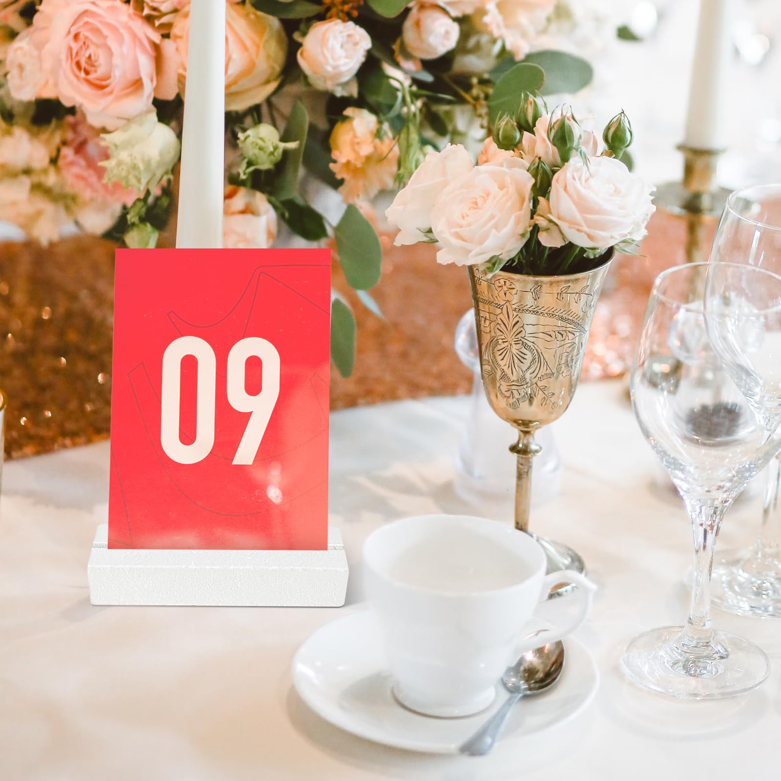 Farnirvana 10 Pièces Porte Carte En Bois, Support Photo, Menu Mariage