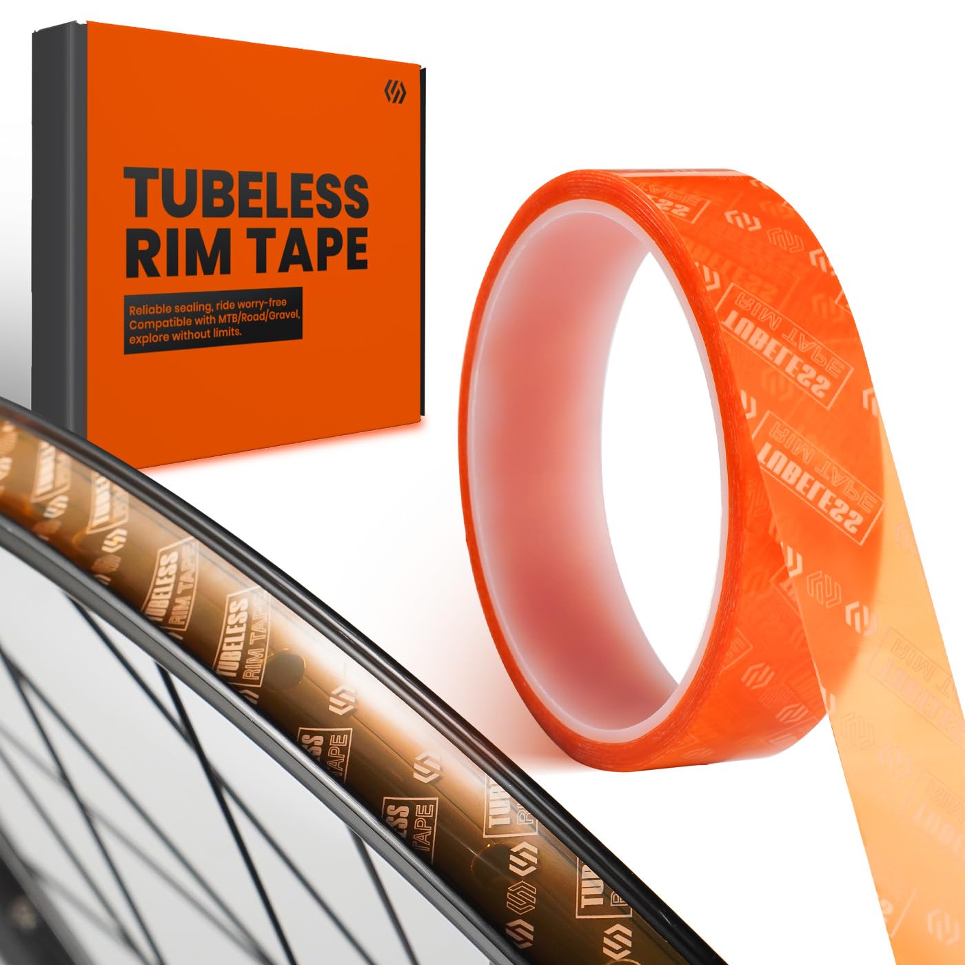 CNCLOL Tubeless Rim Tape 19/21/23/25/27/30/32/35mm, Bike Wheel Rim Tape Self-adhesive 10m Roll, Tubular Rim Tape for Tubeless Bicycle/MTB/Road/Gravel Bike Tyre Tape