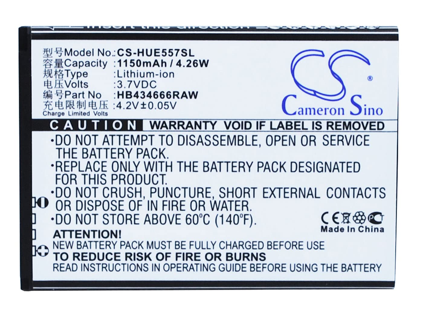 VINTRONS 1150mAh Replacement Battery for Huawei E5573, E5573s-853
