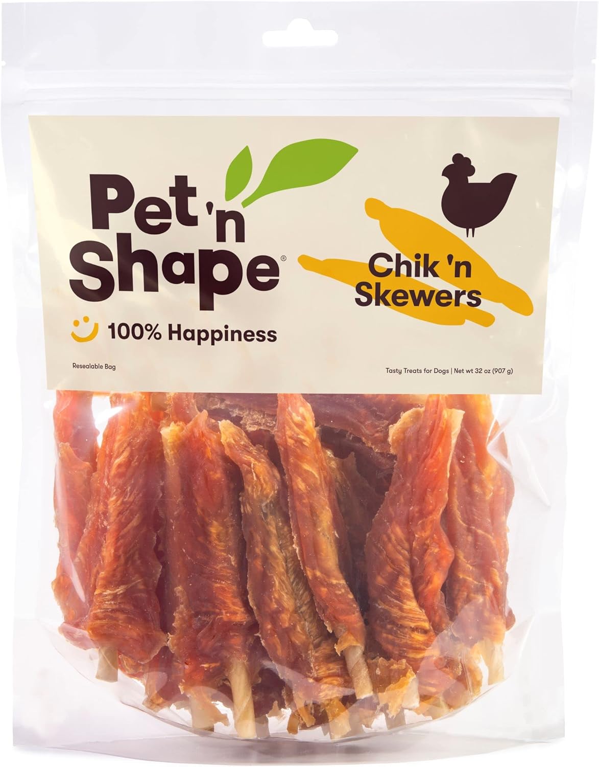 Pet 'n Shape Chik 'n Skewers Chicken Wrapped Rawhide Dog