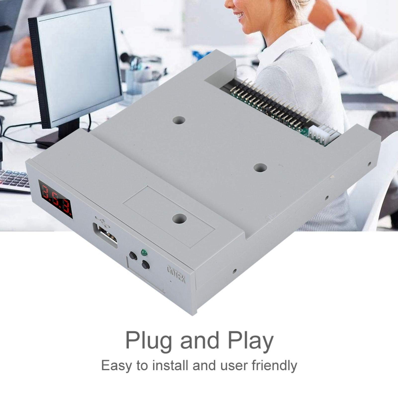 KIKYO Emulatore Floppy da 1,44 MB, emulatore USB Floppy SFR1M44-U100, per Dispositivo di Controllo Industriale