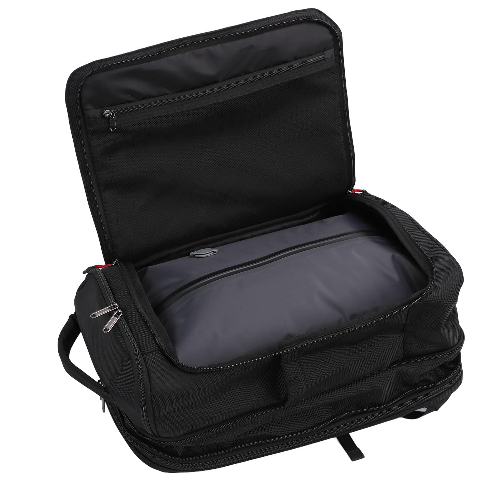 Fdit Sac à Dos de Voyage à Compression Sous Vide, Sac à Dos Extensible avec Pompe électrique pour la Randonnée, les Déplacements Professionnels, Sangle de Bagage et Bretelles