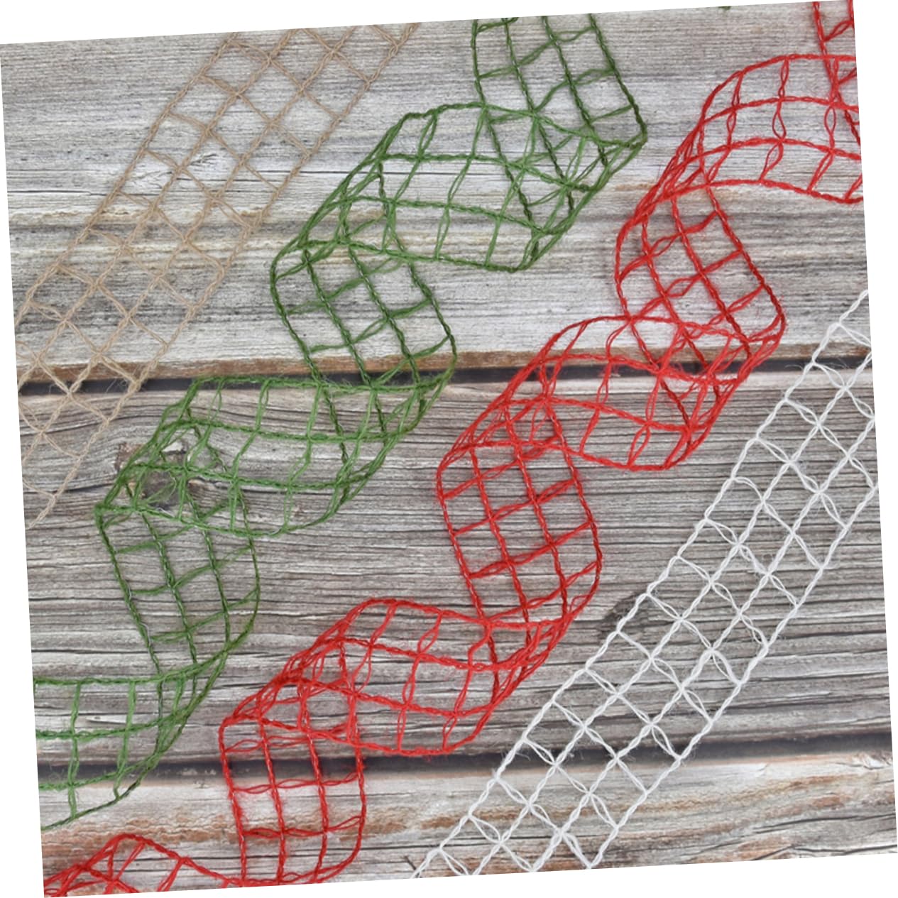 Operitacx 4stücke Burlap Dekoband Für Fach Für Blumenboxen Und Weihnachtsdekoration Vielseitig Einsetzbar Für Bastelprojekte Und Festlichkeiten