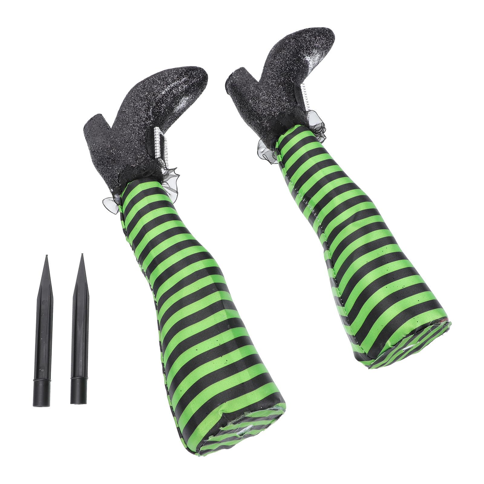 Piernas de bruja YARNOW de plástico y tela para decoración exterior de Halloween
