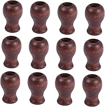 STOBAZA 12 Pçs Cortina Pingente De Madeira Persianas Romanas Persianas Romanas Acessórios Enfeitados Cortina Rústica Acessórios Para Persianas Venezianas Pingente De Madeira Puxadores De