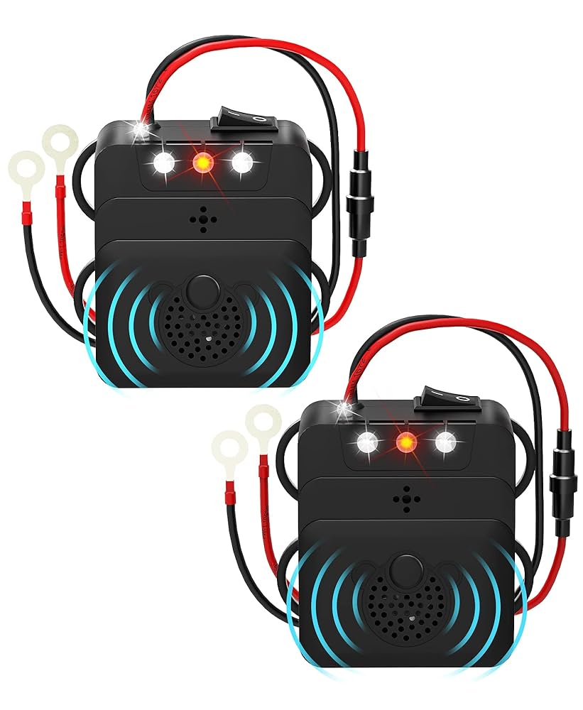 Ultrasonic Rodent Repellent Under Hood Animal Repeller Rat Deterrent For Car Engines