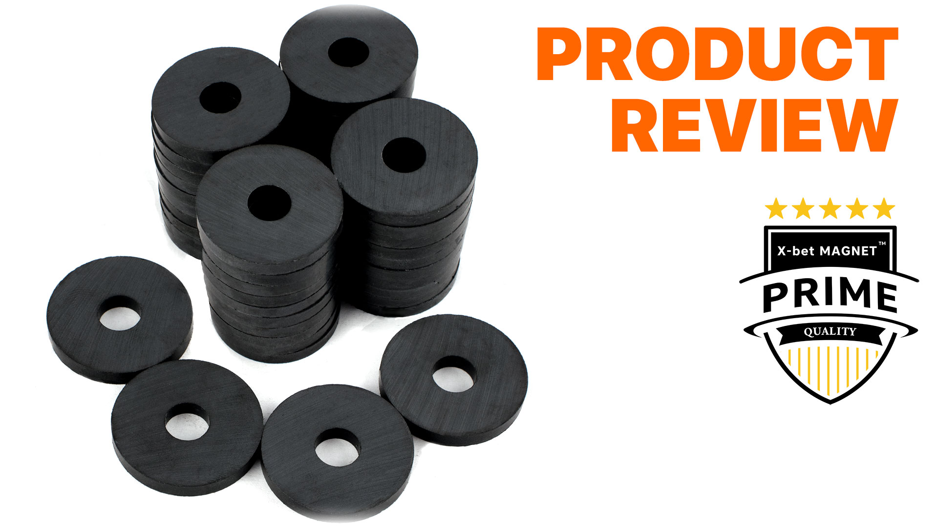 Image of Heavy Duty Ring Magnets - Ultra Strong (1.2x0.18 /30x4.5mm, 40 pcs) Magnets with Holes for DIY & Crafts - Space Organization Set for Home, Workshop, Refrigerator, Whiteboard, Office, Classroom