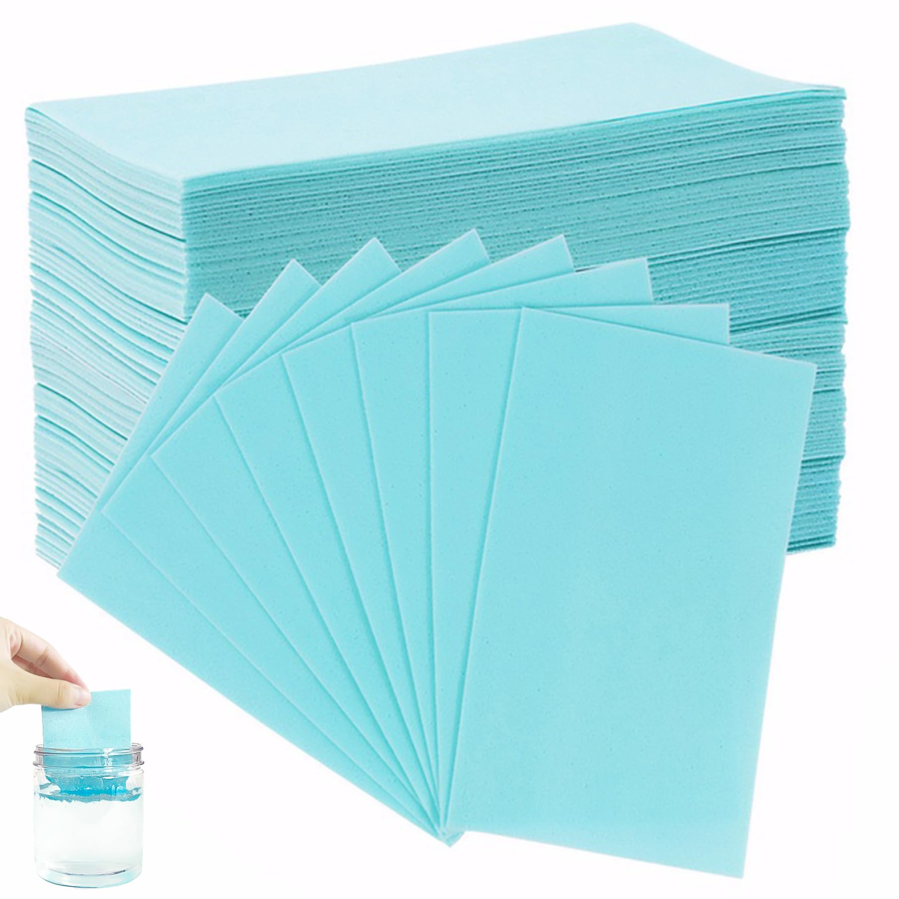 Mopping Solution, Floor Cleaning Tablets, 100PCS Concentrated Soluble Dry Cleaning Sheets, Multi-Effect Portable Mopping Solution for Tiles, Hardwood, Marble, Dry Cleaning Sheets